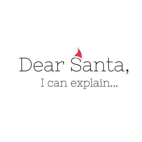 Dear Santa Waterslide Decal