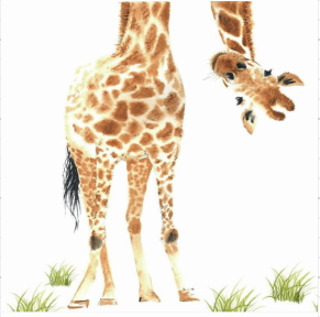 Giraffe Waterslide Decal
